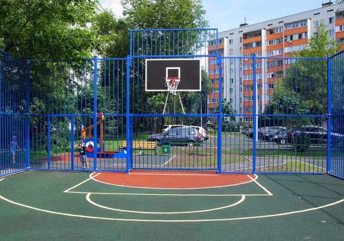 Забор Protect для баскетбольной площадки в Каменск-Уральском